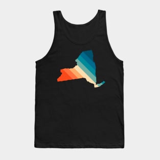 New York State Retro Map Tank Top